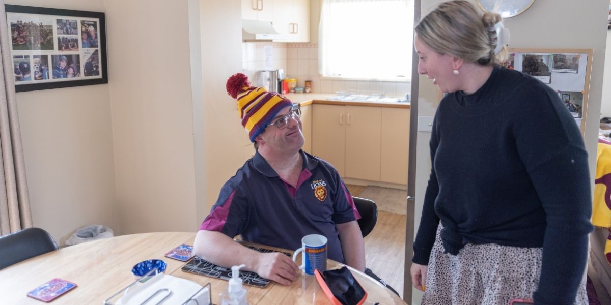 Stephen at home with Kate 3