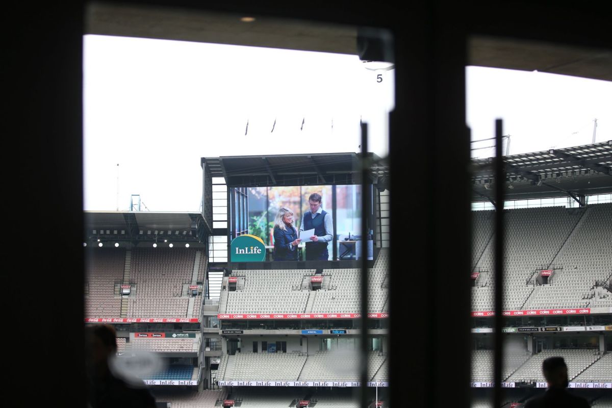 InLife celebrates at the MCG