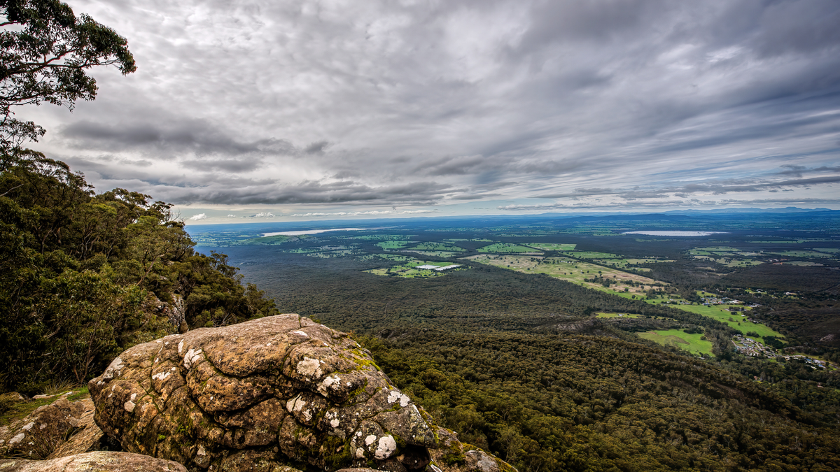 The view from Boroka Lookout in the Grampians.