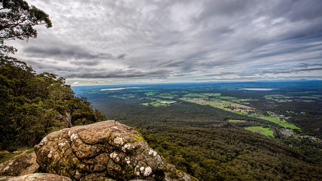 The view from Boroka Lookout in the Grampians.