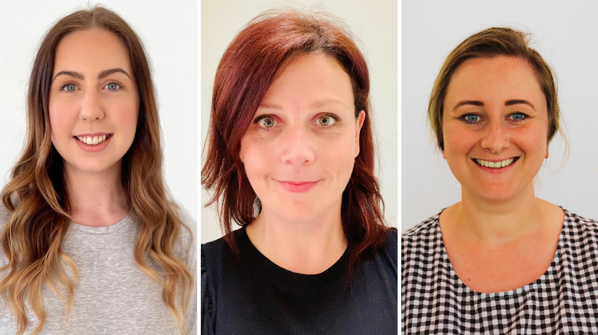 InLife's three new assistant coordinators Ash O’Keefe, Danielle Scida and Kate Mahoney.